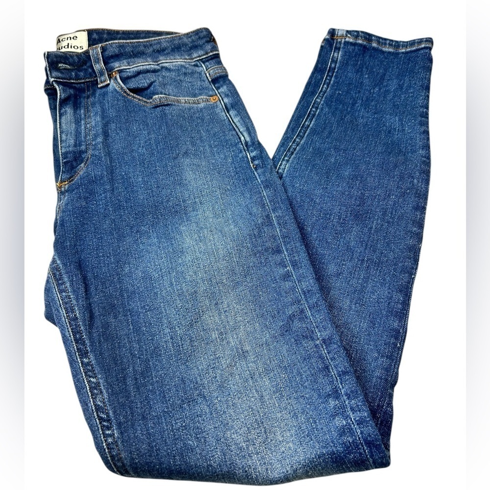 Acne Studios Skin Skinny 5 Dark VTG blue denim Jeans Size 24